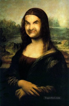 Mr Bean als Mona Lisa Zauber Ölgemälde
